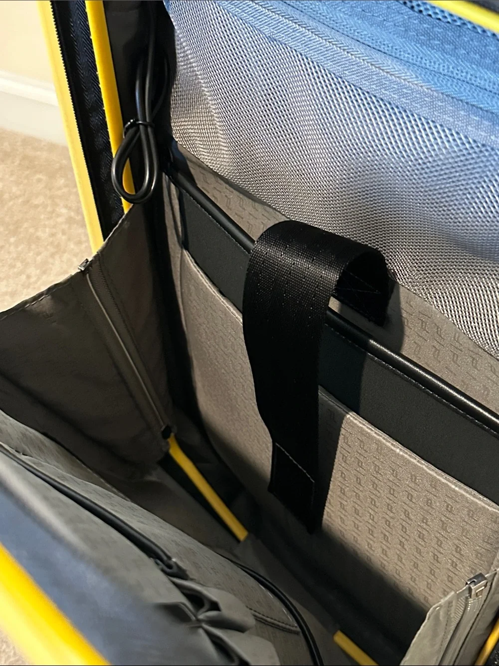 NEW! Porsche Design Signal Yellow Hard Shell Carry On with Front Sleeve